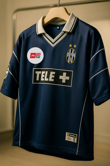 Juventus 2001/01 Third Kit-Zidane-Signature -Collar Five Sleeve-AM Retro Store