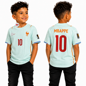 Kids & Boys 2026 World Cup Jersey-France Away -MBAPPE-AM Retro Store
