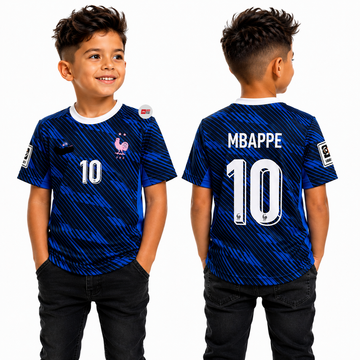 Kids & Boys 2026 World Cup Jersey-France Home-MBAPPE-AM Retro Store