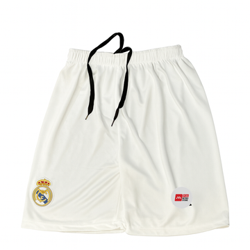 Kids/Boys Shorts-Real Madrid-White