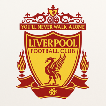 Liverpool football club logo in white background