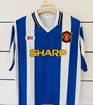 Manchester United 1994/96 Third Kit-Retro-Beckham--Collar Five Sleeve-AM Retro Store
