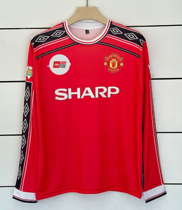 Manchester United 1998/2000 Retro-Beckham- Full sleeve