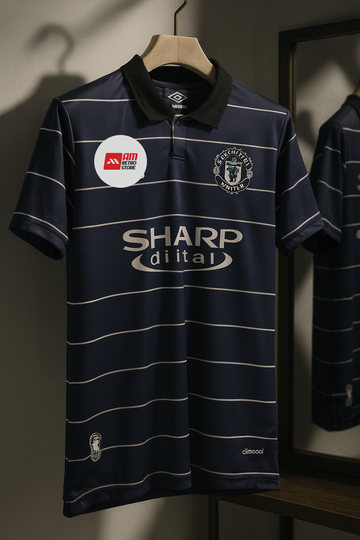 Manchester United 1999/2000 Away-Beckham -Retro Collar Half Sleeve
