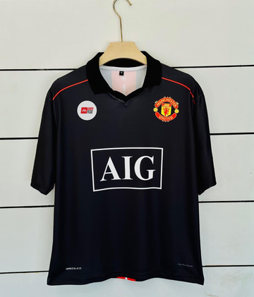 Manchester United 2007/08 Away-Ronaldo-Collar Five Sleeve-AM Retro Store