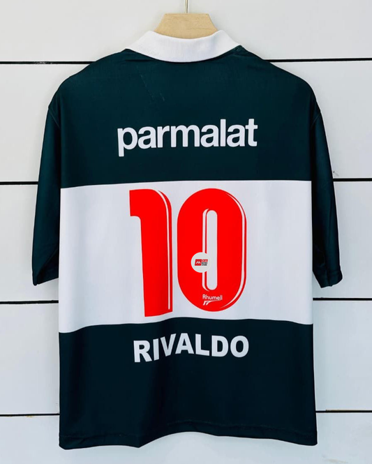 Palmeiras 1996 Third-Rivaldo-Collar Five Sleeve-AM Retro Store
