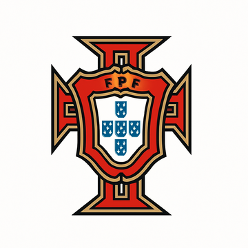Portugal national football team logo in white background