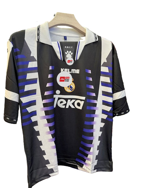 Real Madrid 1997/98 Third Kit-Retro-Raul-Signature-Collar Five Sleeve-Am Retro Store