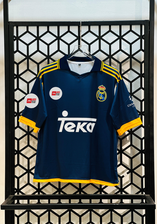 Real Madrid 1998/99 Third Kit-Zidane Retro kit-Collar Five Sleeve-AM Retro Store
