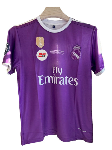 Real Madrid 2016/17 Away Kit-Ronaldo Retro-Signature Embroidery -AM Retro Store