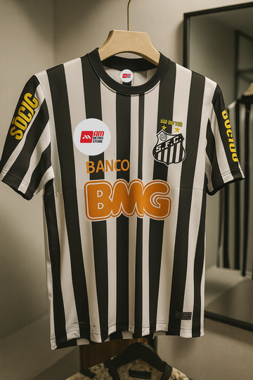 Santos 2012/13 Away-Neymar-Signature Embroidery
